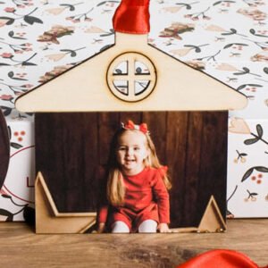 adorno árbol de Navidad personalizada en madera.